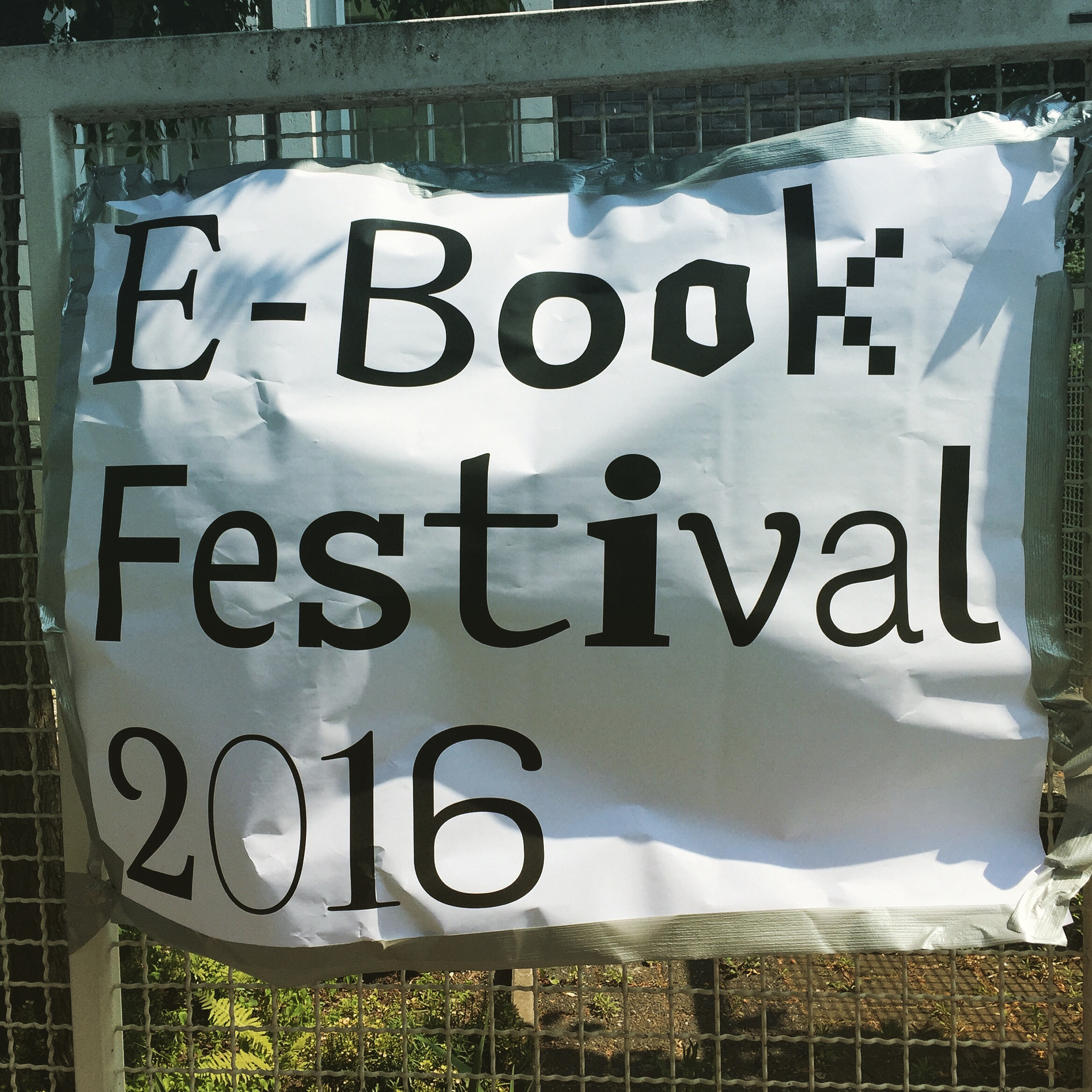 E-Book Festival 2016 Logo Design in use Veranstaltung Branding