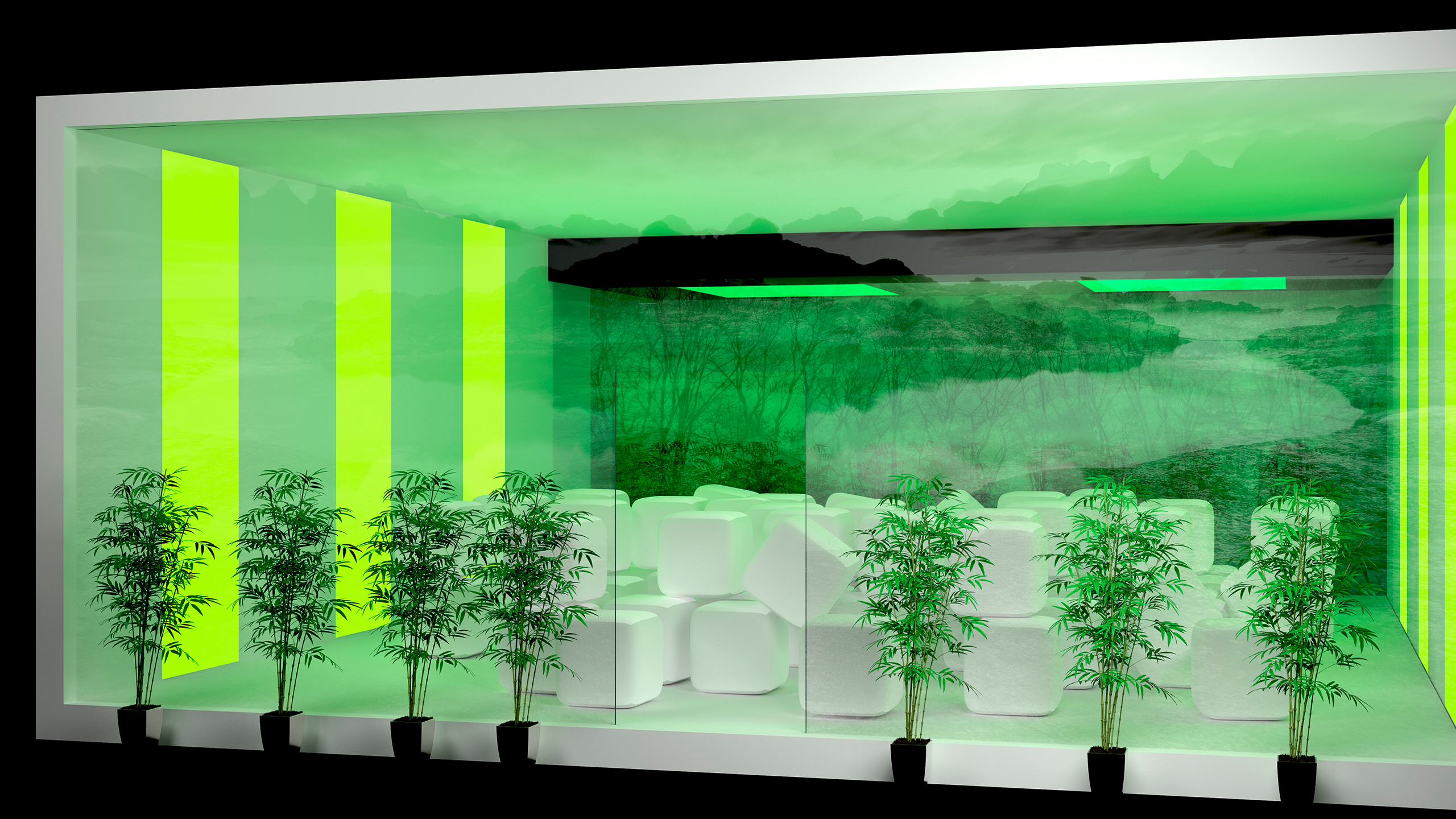 Ausstellung Präsentation Phaneomen Shoppingcenter Raumgestaltung Conceptdesign Inszenierung Reuse Kapitalismus Museum Shopdesign Mall Rendering