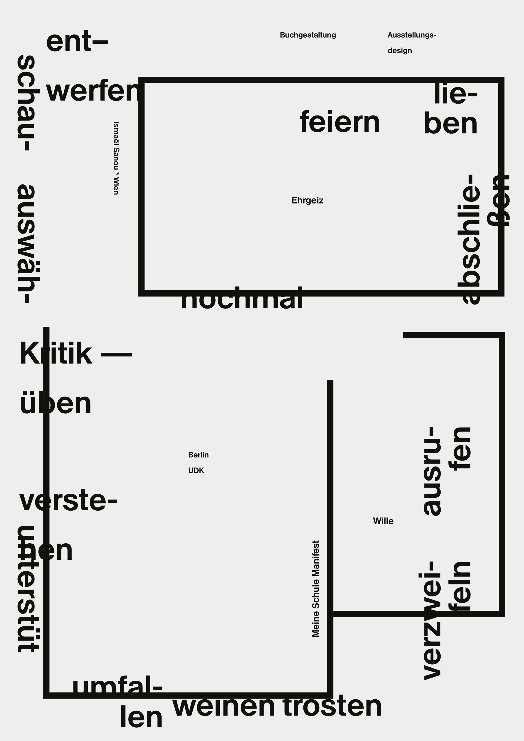 Mein Manifest Poster Projekt Workshop Ludovic Balland Typographie Type Design